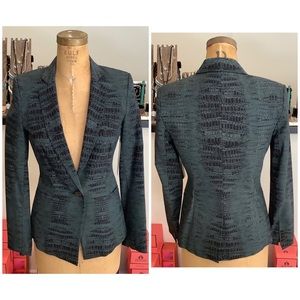 STUNNING Designer Lizard Printed Fitted Blazer